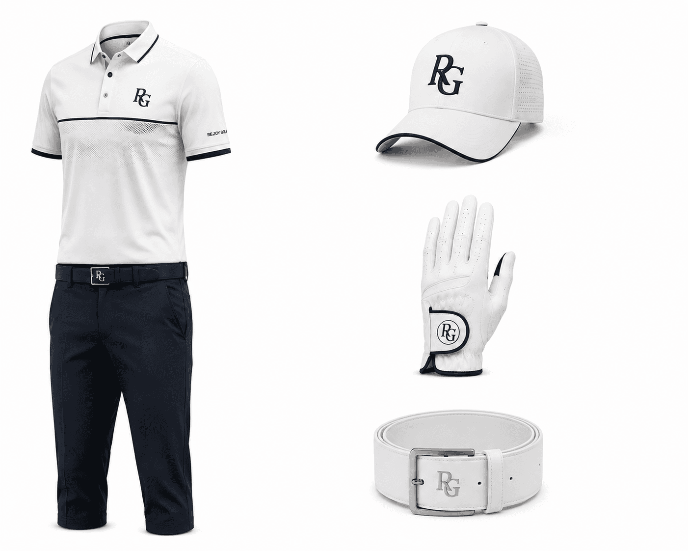 White Classy Golf Uniform