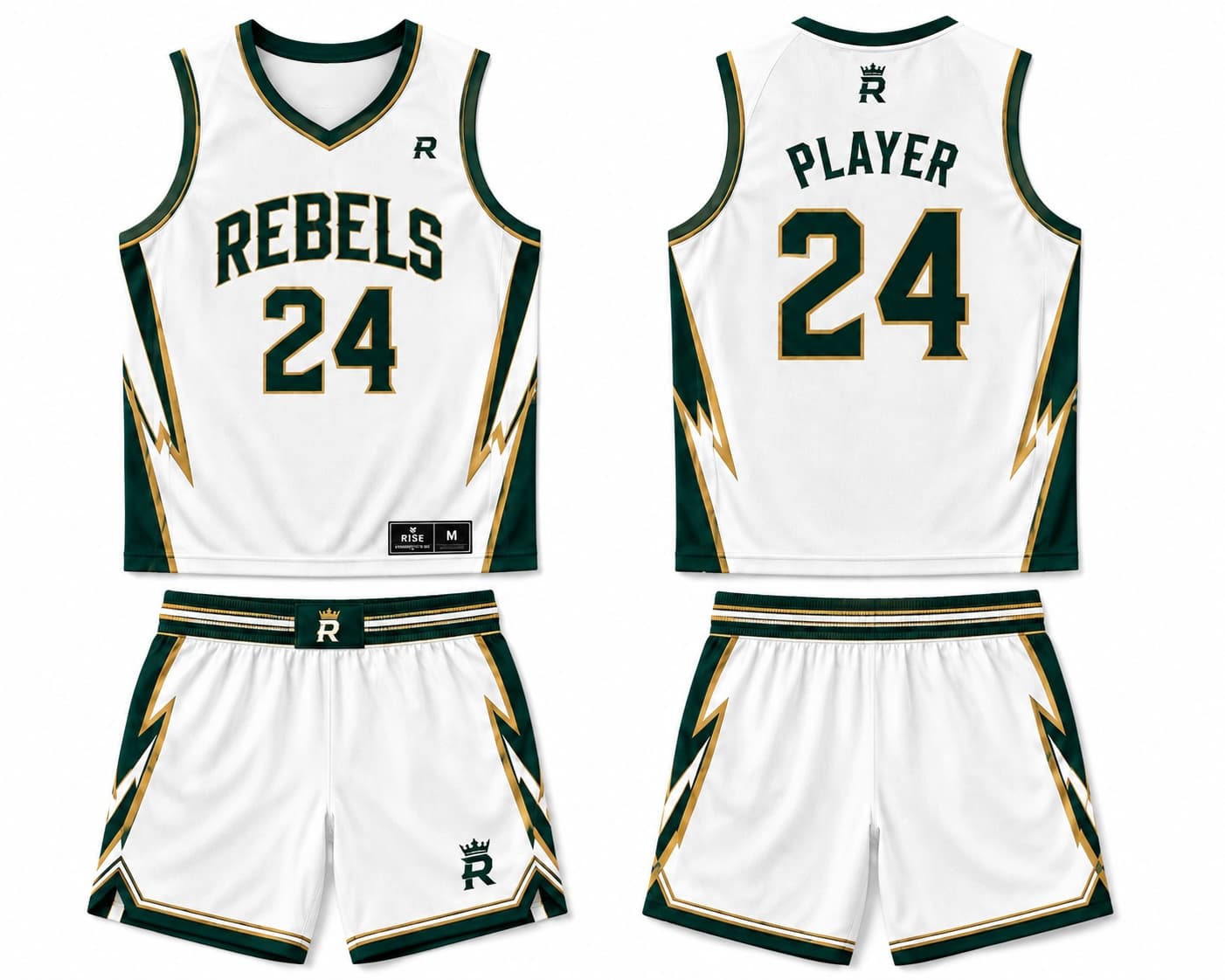 White Elf Basketball Kit