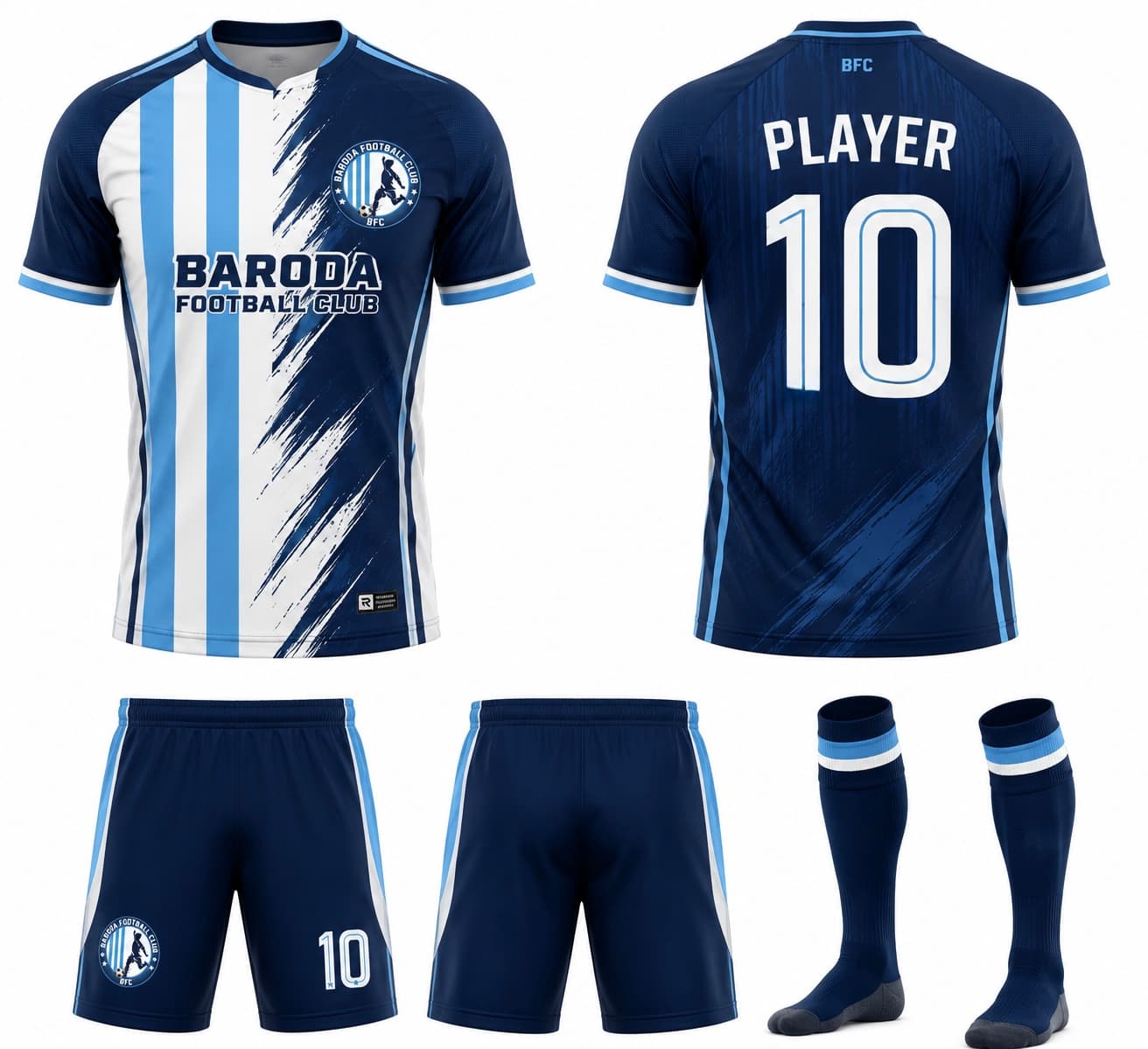 Blue Titan Football Kit
