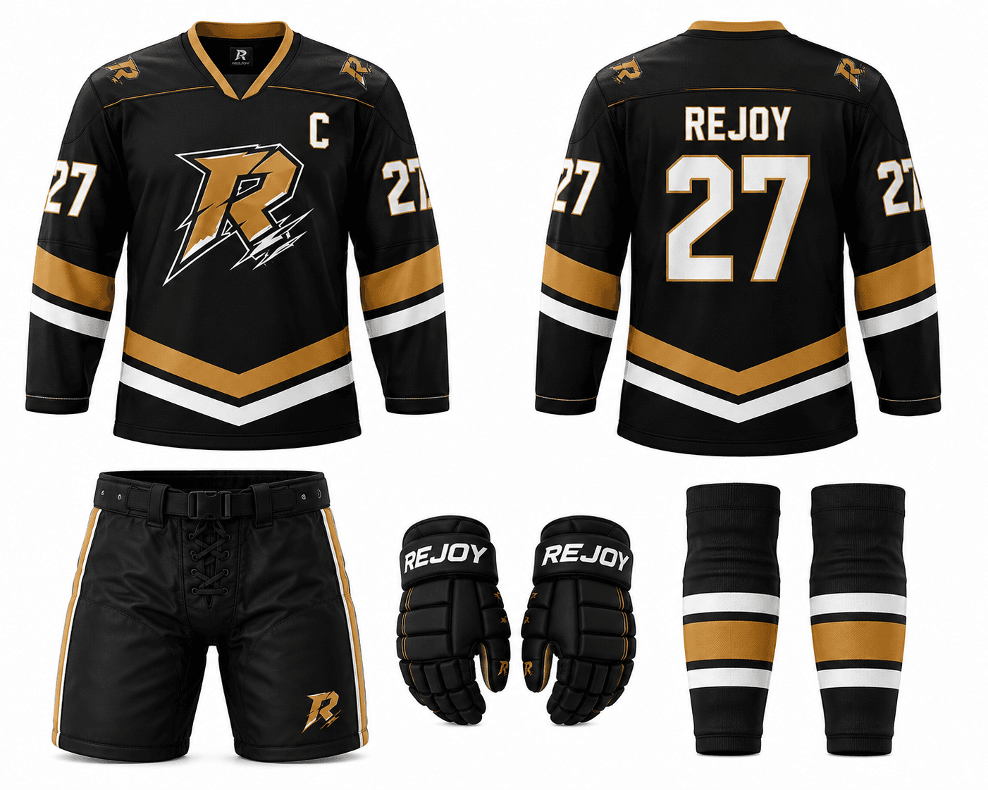 Black Raft Ice Hockey Kit