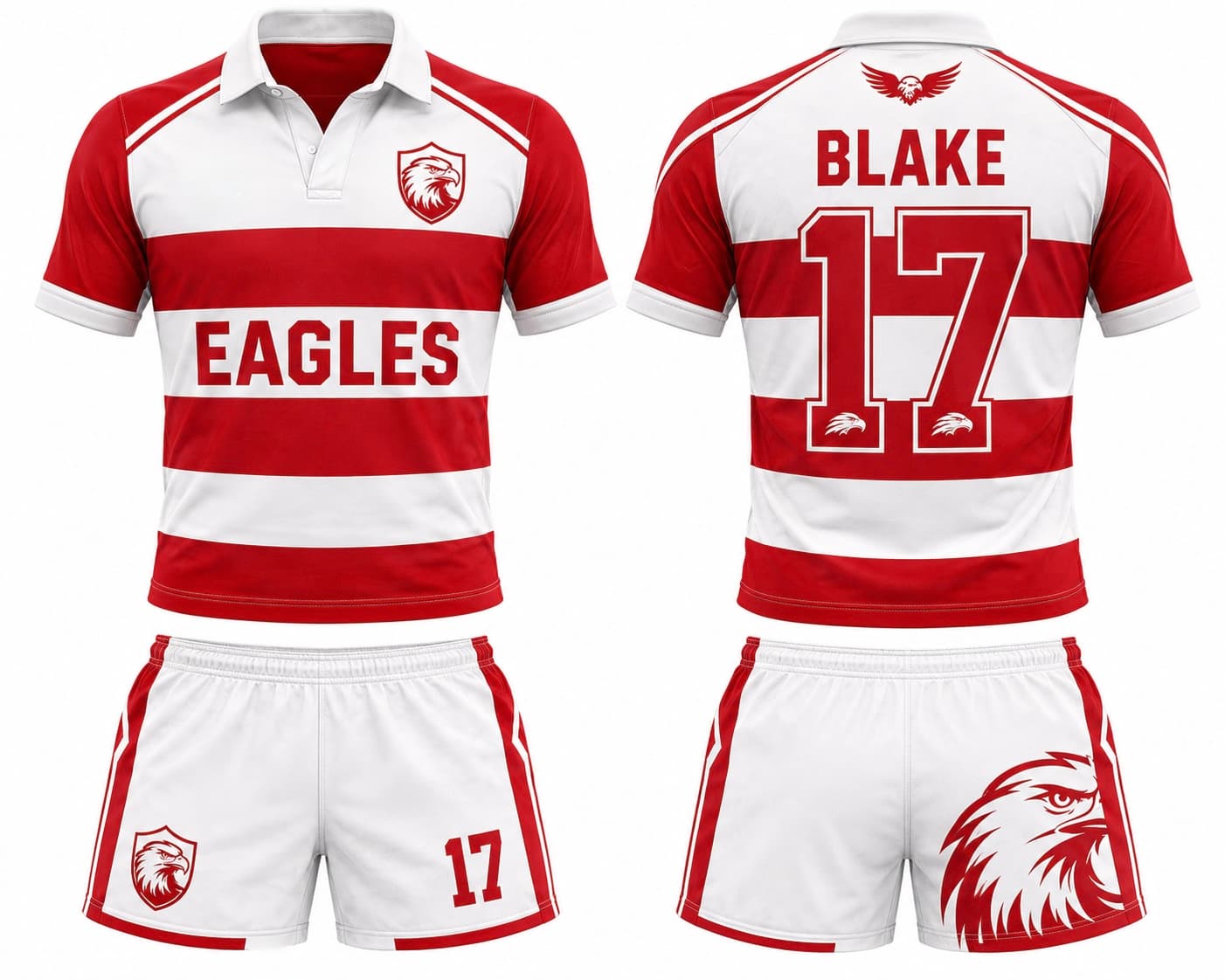Red Eagle Rugby Kit