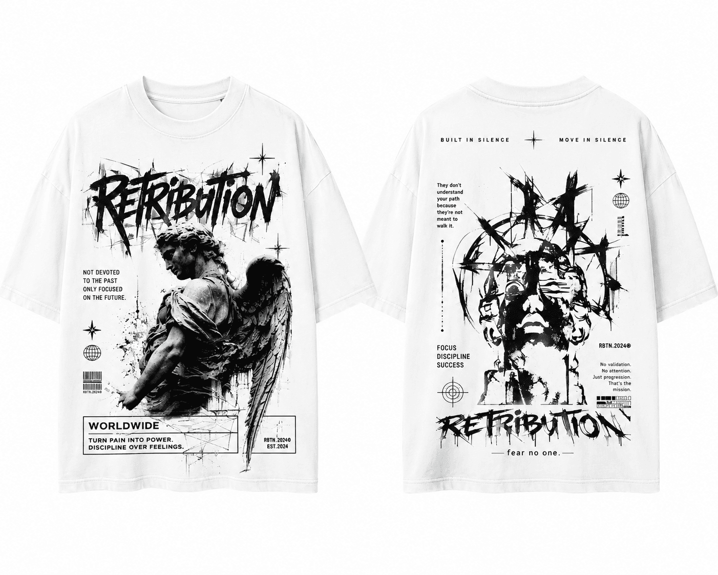 White Custom Print Shirt